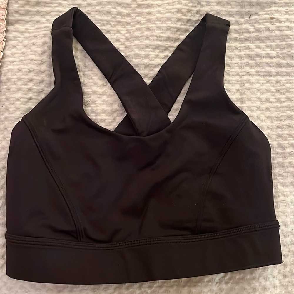 Lululemon Athletica black workout bra